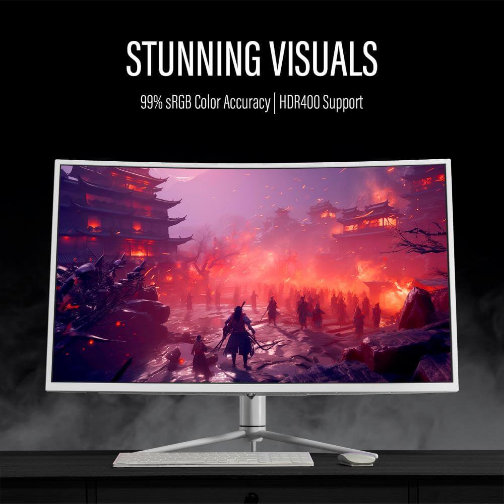 Deco Gear 39 Curved Gaming Monitor, 2560x1440, 1ms MPRT