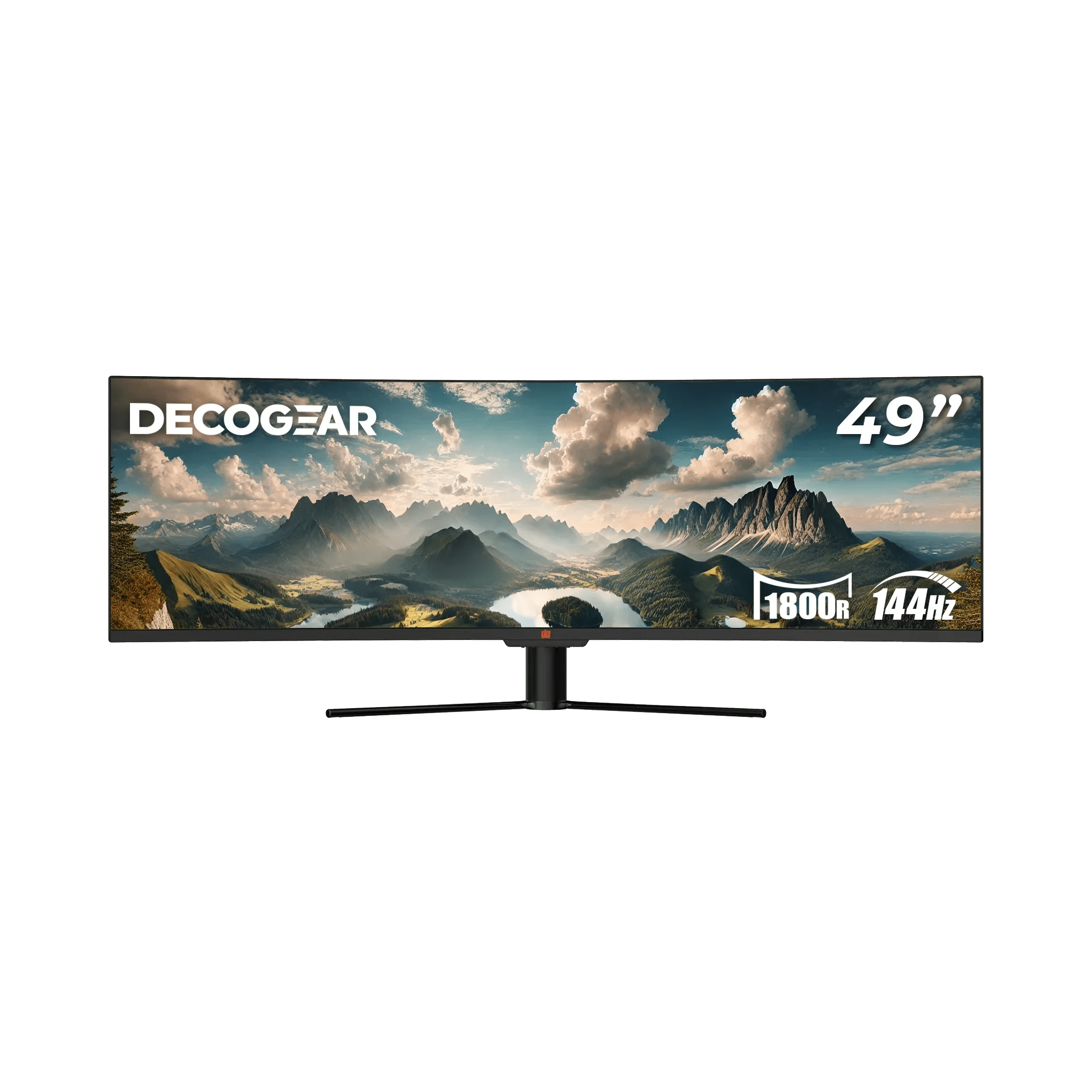 Deco Gear 49 Inch Curved Ultrawide E - LED VA Monitor, 32:9, 3840x1080, 144Hz, 3000:1 - Deco Brands