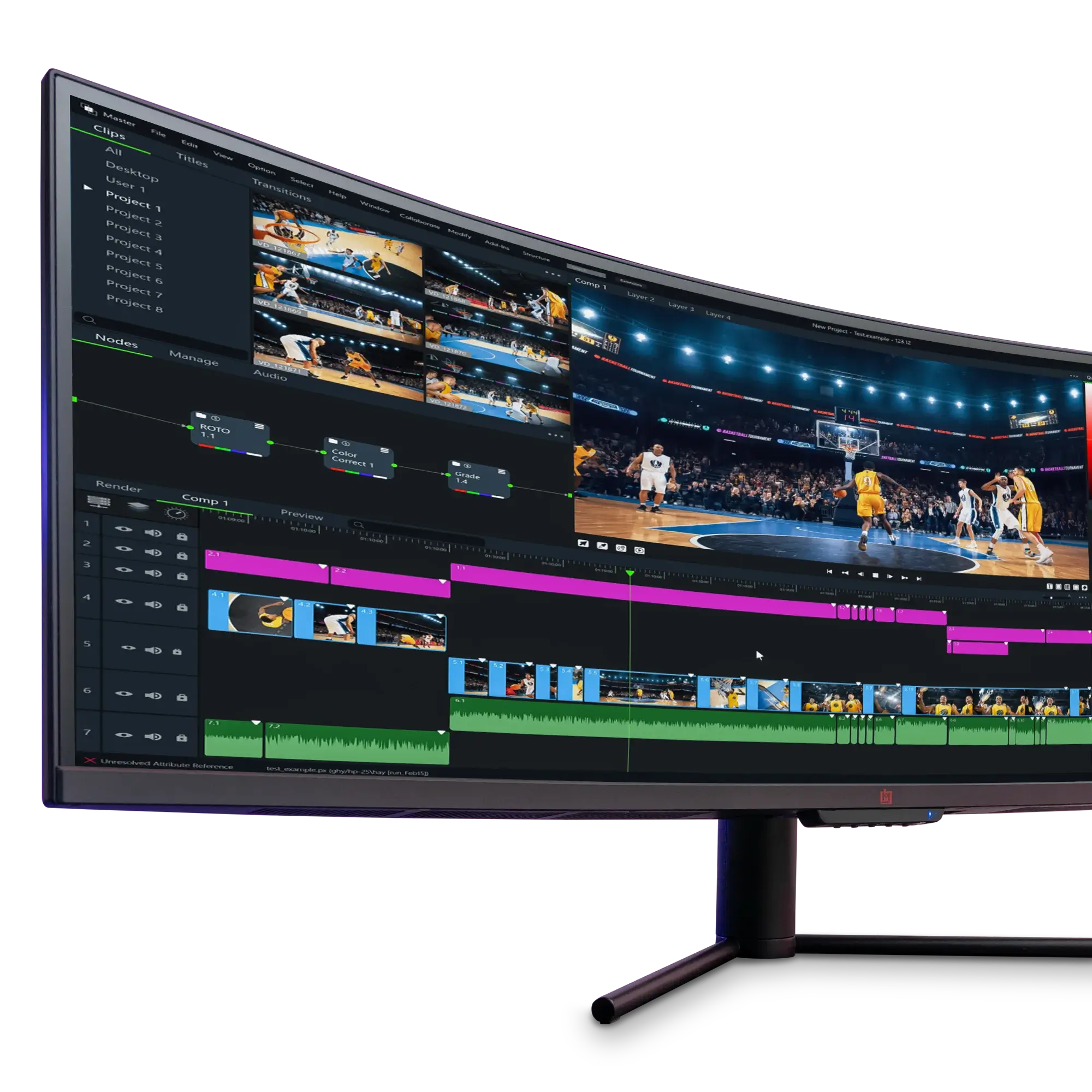 DGVIEW495K Video Editing Screen