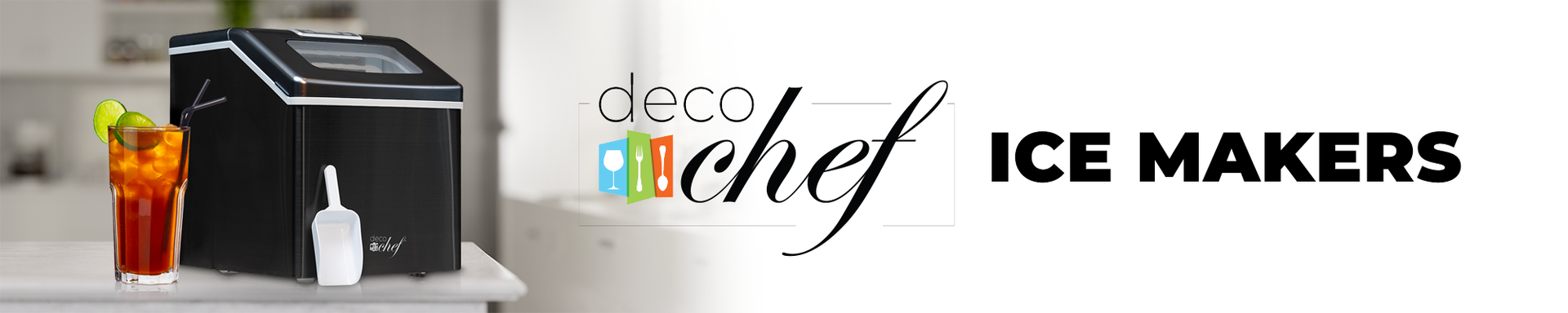 Deco Chef 46LB Self Dispensing Nugget Ice Maker, Countertop, Makes