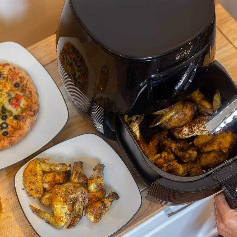 MORE TASTE Home Appliances Air Fryer&Electric Air Fryer Grill Skillet Combo  with 3QT Stewer Pot Multifunctional Cooker (5 units includes, AirFryer