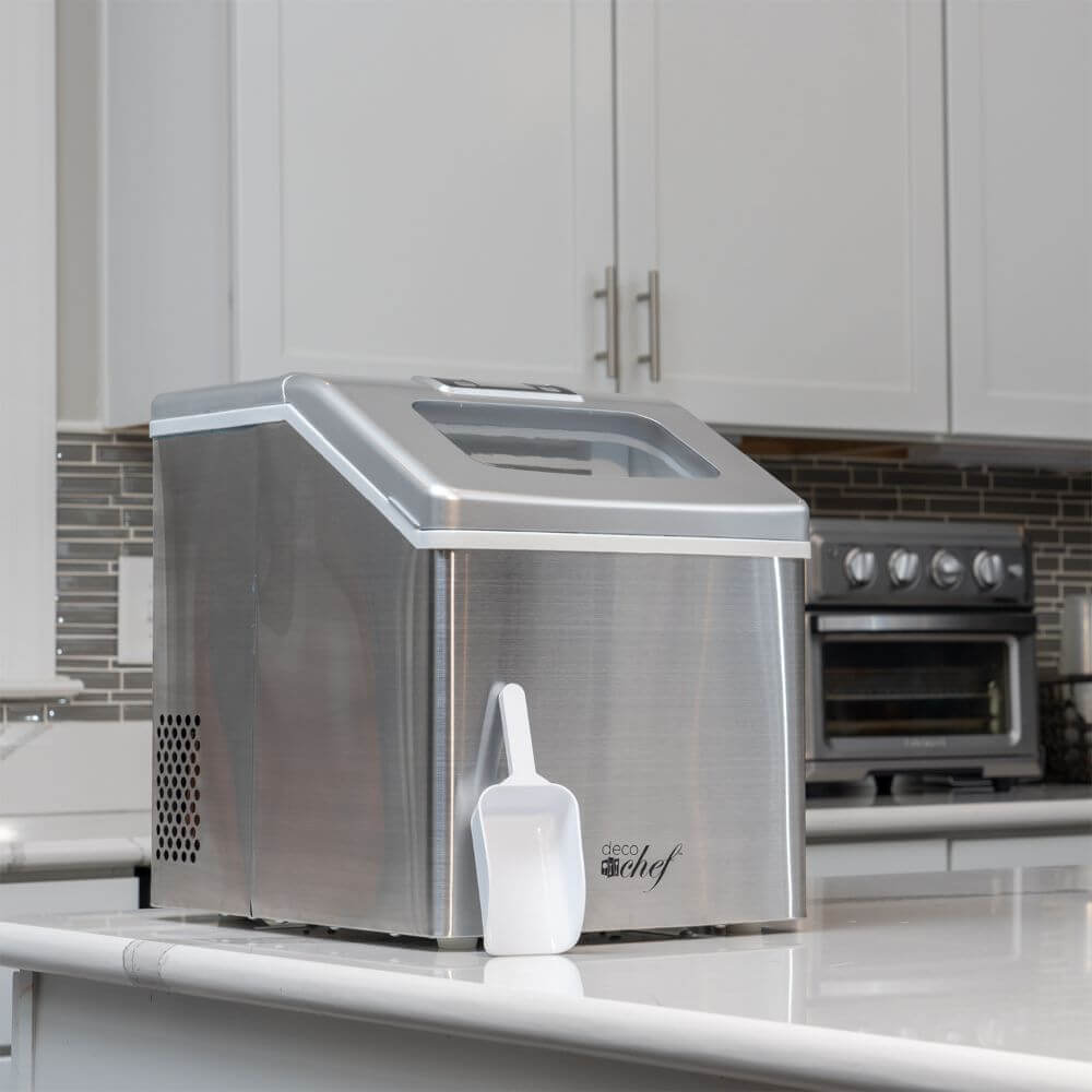 NewAir Countertop Nugget Ice Maker 40 lb. of Ice a Day in Stainless St
