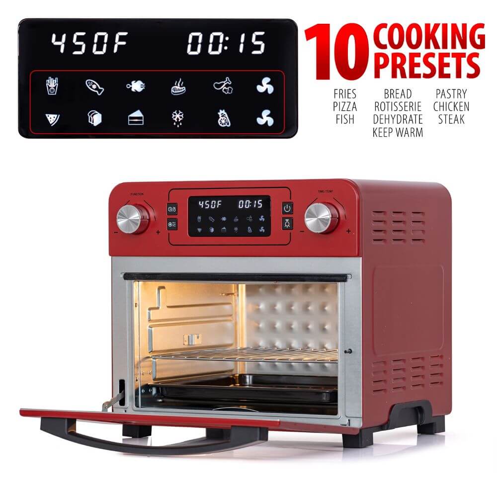 Air Fryer Oven Toaster Oven Air Fryer Combo with Rotisserie and