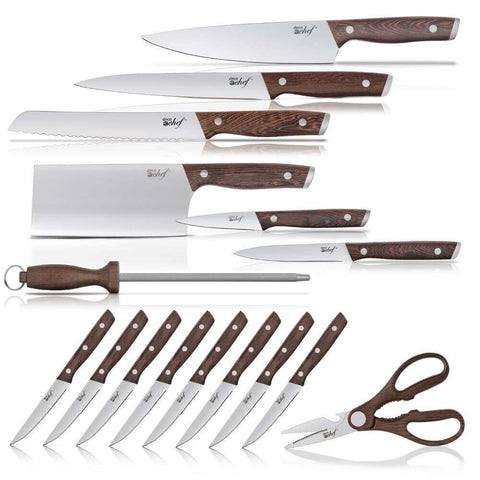 Insieme Kitchen Knife Set of 5, Boxwood - Gessato Design Store
