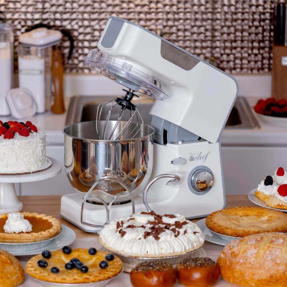 Deco Chef 5.5 QT Kitchen Stand Mixer, 550W 8-Speed Motor with Pulse  Functionality
