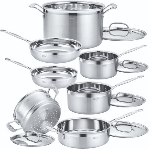  P&P CHEF 12-Piece Stainless Steel Baking Pans Set